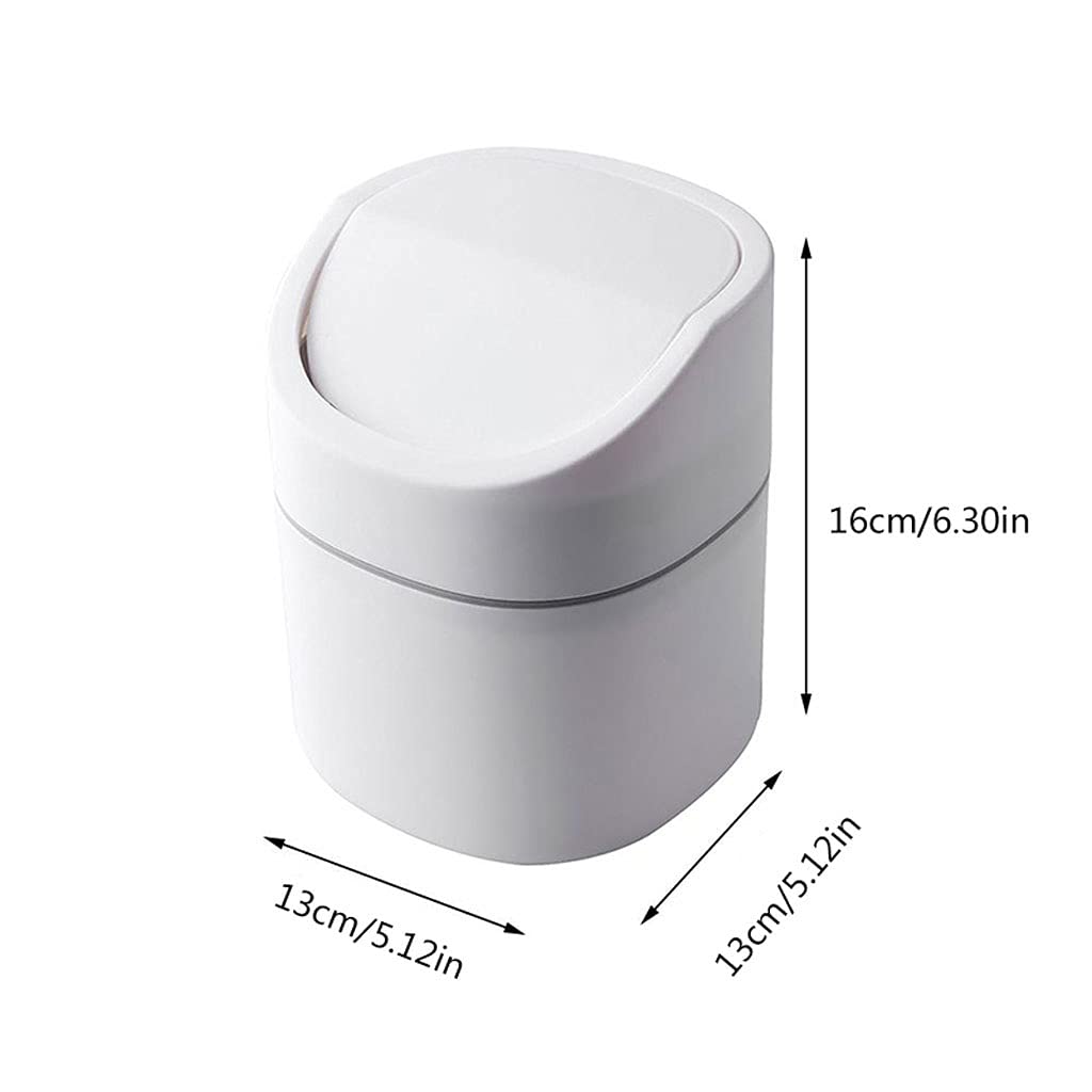Papelera de Interior para Cocina, Oficina, Escritorio, escombros domésticos, Papelera, Papelera abatible, Papelera Blanca y Papelera de Reciclaje