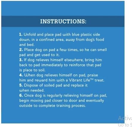 Vibrant Life~Training Pads – Super Absorbent, Leak Proof, & Fast Dry Dog and Puppy Pee Pads ~ L 22 in x 22 in, 50 Count~Pack of 2