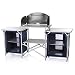 CamPart Travel Cocina de Camping Málaga, con Paravientos, Dos Compartimentos de Almacenamiento,...