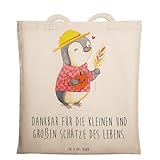 Mr. & Mrs. Panda Einkaufsbeutel Erntedankfest Schätze - Geschenk, Dankbarkeit, Achtsamkeit, Feiertage, Thanksgiving Geschenke, Jutebeutel, Shopping Tasche, emotionale, traditionelle Speisen, Feiertag