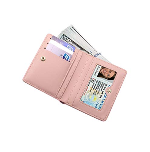 Annabelz Women Wallet Small Bifold Soft Leather Pocket Wallet Ladies Mini Short Purse(Pink) #TOP1