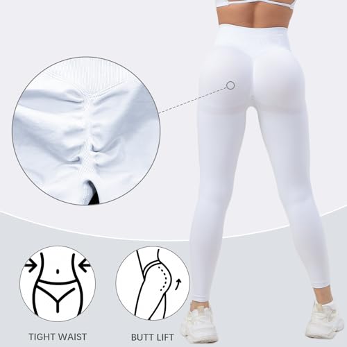 Workout Leggings Seamless Butt Lifting Women's Leggings Tummy Control High Waist Stretchy Yoga Pants for Gym Running3