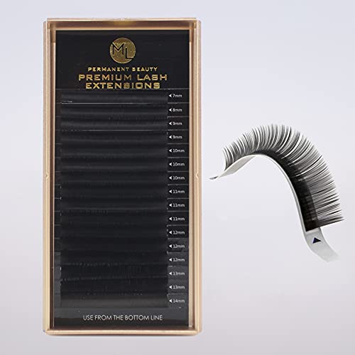 Ellipse Flat Mink Lashes C Curl - Extensión de pestañas (0,15 mm, 0,20 mm, 16 filas) Cover