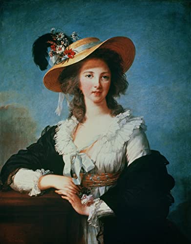 Graffiti Art Mural Portrait Duchesse de Polignac Vigée Lebrun Salon Moderne