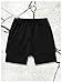 GYOVL Men 2 in 1 Shorts I Can Do All Things Through Shorts with Liner Drawstring Graphic Gym Workout Bottom XS A Black