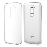 REY Funda Carcasa Gel Transparente para LG G2, Ultra Fina 0,33mm, Silicona TPU de Alta Resistencia y Flexibilidad