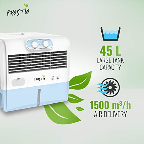 Havells Frostio Window Air Cooler 45 litres (White, Light Blue