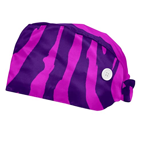 Chapeaux bouffants violet JDEZ lot de 2 casquettes de travail