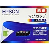 エプソン製 純正 インクカートリッジ マグカップ MUG-4CL 4色パック