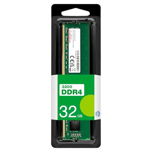 32GB DDR4 3200 MHz UDIMM 288-Pin PC4-25600 1.2V Desktop Memory Module – Single 32GB Stick