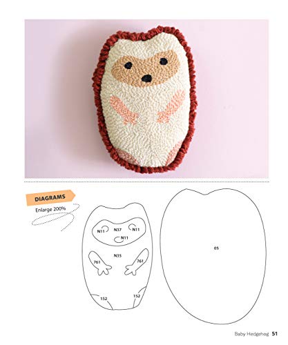 Beginner's Guide to Punch Needle Projects: 26 Accessories and Decorations to Embroider in Relief (Landauer) Step-by-Step Instructions for Tags, Cushions, Home Décor, Toys, Stand-Up Houses, and More