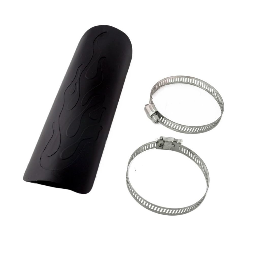 Paracalore Scarico Per H&arley Universal Motorcycle Silenziatore Di Scarico Curvo Tubo Scudo Termico Protezione Della Protezione