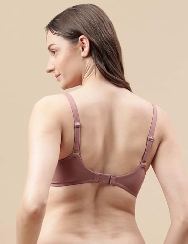Image of Marks and Spencer Womens Cotton Mix Plain Sweetheart Neck Bra T33 3208K 38 DD Brown