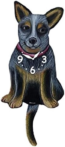 Australian Cattle Dog Wagging Pendulum Clock