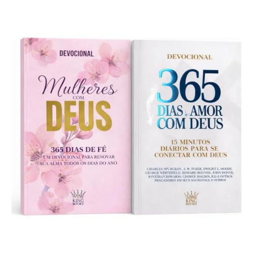 Kit 2 Livros Devocional 2026 - 365 Dias Amor Deus + Mulheres com ...