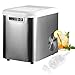 Produktbild WOLTU Eiswürfelmaschine Eiswürfelbereiter, 15kg/24hrs, 2 Eiswürfel-Größen, 2,2 Liter Wassertank, Selbstreinigungsfunktion, Eismaschine Leise Ice Maker ABS, Silber EM01sb