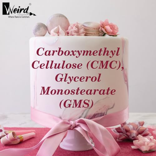 WEIRD Ice Cream Powder Combo CMC and GMS (100GM Each) for Making Soft, Smooth and Creamy Ice Creams, Enhance Your Baked Goods with Our CMC GMS Powder - Perfect For Better Texture & Moisture Retention