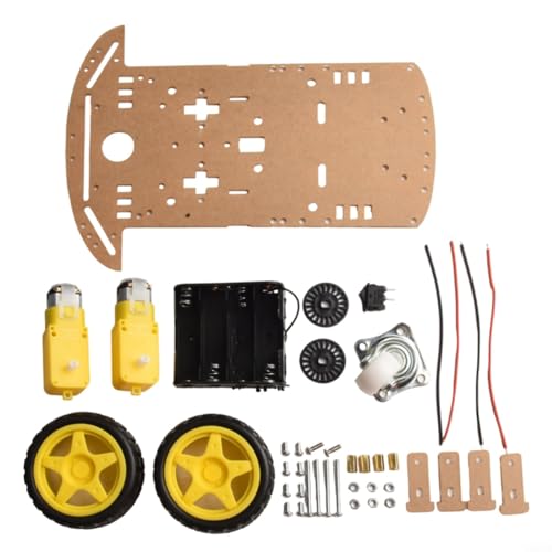 Kit de châssis de voiture robot intelligent 2WD pour Arduino DIY projet éducatif suivi de la distance et éviter les obstacles
