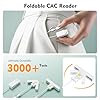 CAC Reader 2 in 1 Type C Dual Connector, DOD Military USB Common Access CAC Card Reader Type C USB Smart Card Reader Compatible with Windows, Mac OS Mini Fold Plug and Play