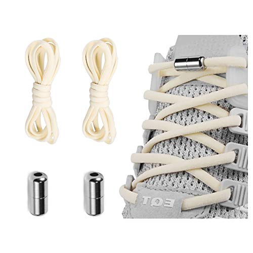 Elastic No Tie Shoe Laces For Adults,Kids,Elderly,One Size Fits All Baby Yellow