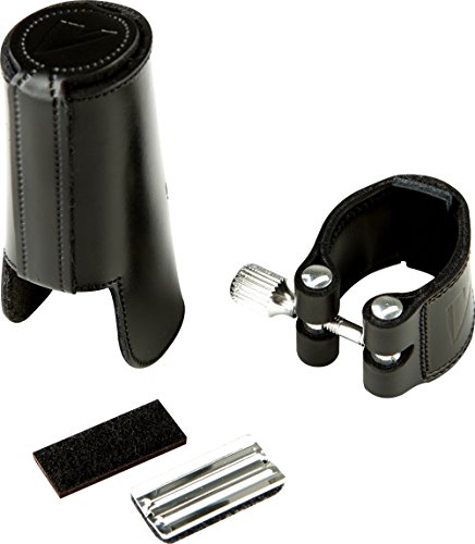 Vandoren LC21L ligature cuir pour clarinette Sib optimisant la vibration de l'anche