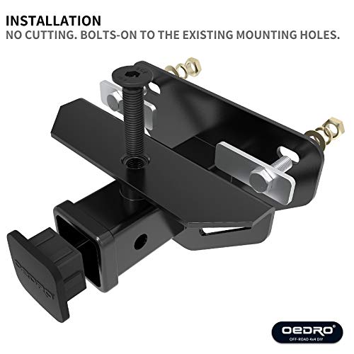 Oedro 2" Rear Trailer Hitch Receiver Class 3 Towing Hitch & Cover Kit, Fits 2009-2018 Dodge Ram 1500/2003-2013 Ram 2500 3500/2019-2023 Ram 1500 Classic, Tow Combo (Hitch Cover Included) #TOP1