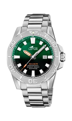 LOTUS Montre Diver en Acier Premium - Finition Horlogère de Haute Précision