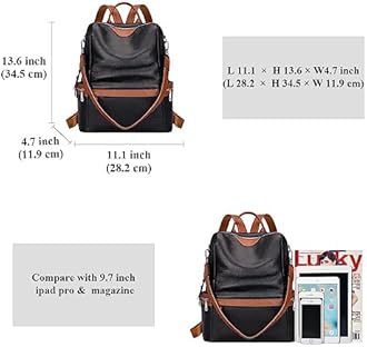 TrueArch Leather Backpack for Women Elegant Backpack Purse Ladies Leather Shoulder Fitting Rakhi Gift for Sister, Mother Bhabhi