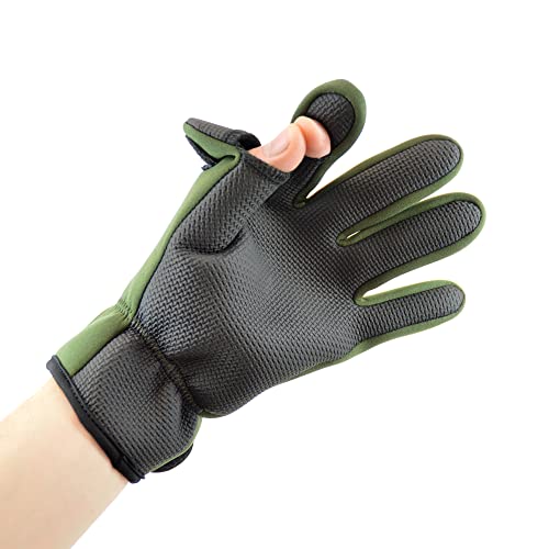 Undercover Mens Fishermans Neoprene Gloves GL640UCL Olive L/XL