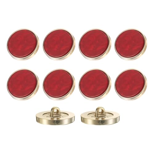 uxcell 10Pcs Round Button, 25mm/1