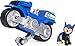 PAW PATROL Moto Pups Motos | Pull Back Moteur et Toy Figurines | Pat Patrouille, Figure:Chase