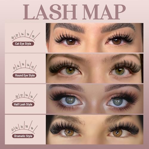 Extensions de cils naturels Azenlo volume modulable 30D 40D 60D 80D