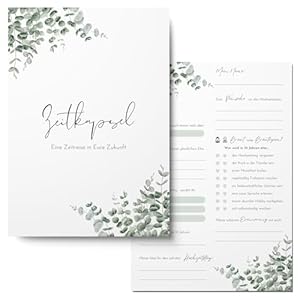 Mavanto 50x Zeitkapsel Karten Hochzeit ZK