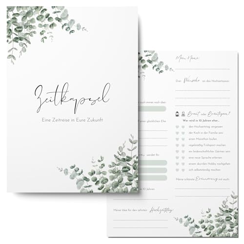 Mavanto 50x Zeitkapsel Karten Hochzeit ZK