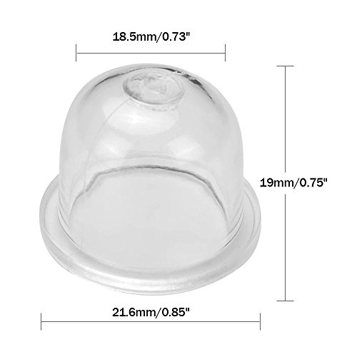 Huztl 5 Feet 3 Sizes Fuel Line Hose With Snap In Primer Bulb, Primer Pouland Bulb, Fuel Filter Fit For Zama Poulan Weedeater Craftsman Husqvarna Trimmer Chainsaw Blower #TOP3