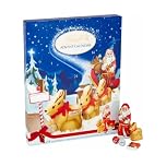 Milk Chocolate Advent Calendars 2025 | Gold Reindeer, Milk Santa, Napolitans, Lindor & Snowdrops | Chocolate Christmas Advent Calendar Adults Boys Girls | 160g