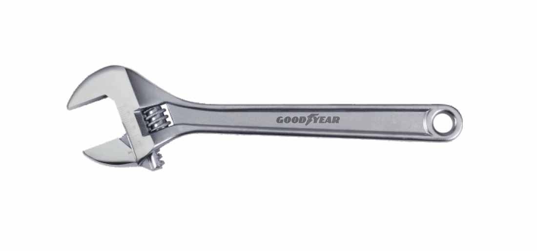 Goodyear Chrome Vanadium 12-inch Adjustable Wrench (Silver) (GY-10400) (B01AZB70N8) Amazon Price History, Amazon Price Tracker