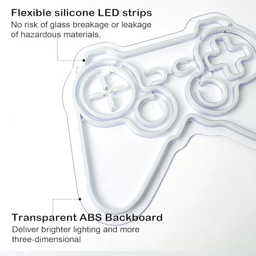 SIGNSHIP Neon Game Sign Gaming LED Neon Sign Powered by USB with Switch ...
