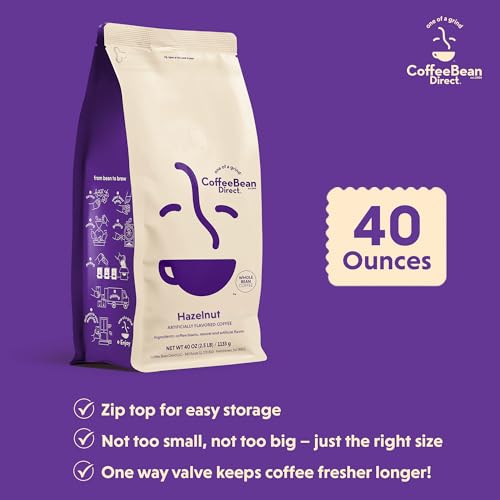 Café en grano sabor avellana, tostado ligero 2.5 lb miniatura 3