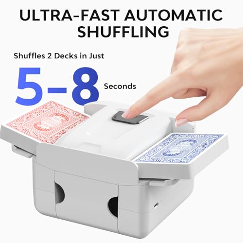 Mélangeur de cartes automatique électrique rechargeable pour simplifier le jeu de belote