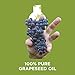 Pure Grape Seed Oil Extract Cold Pressed Extraction Moisturizing Antioxidant Oil for Skin Hair and Nails Great for Massage Anti Aging Face Moisturizer Hair Serum With Vitamins E C D for Women and Men