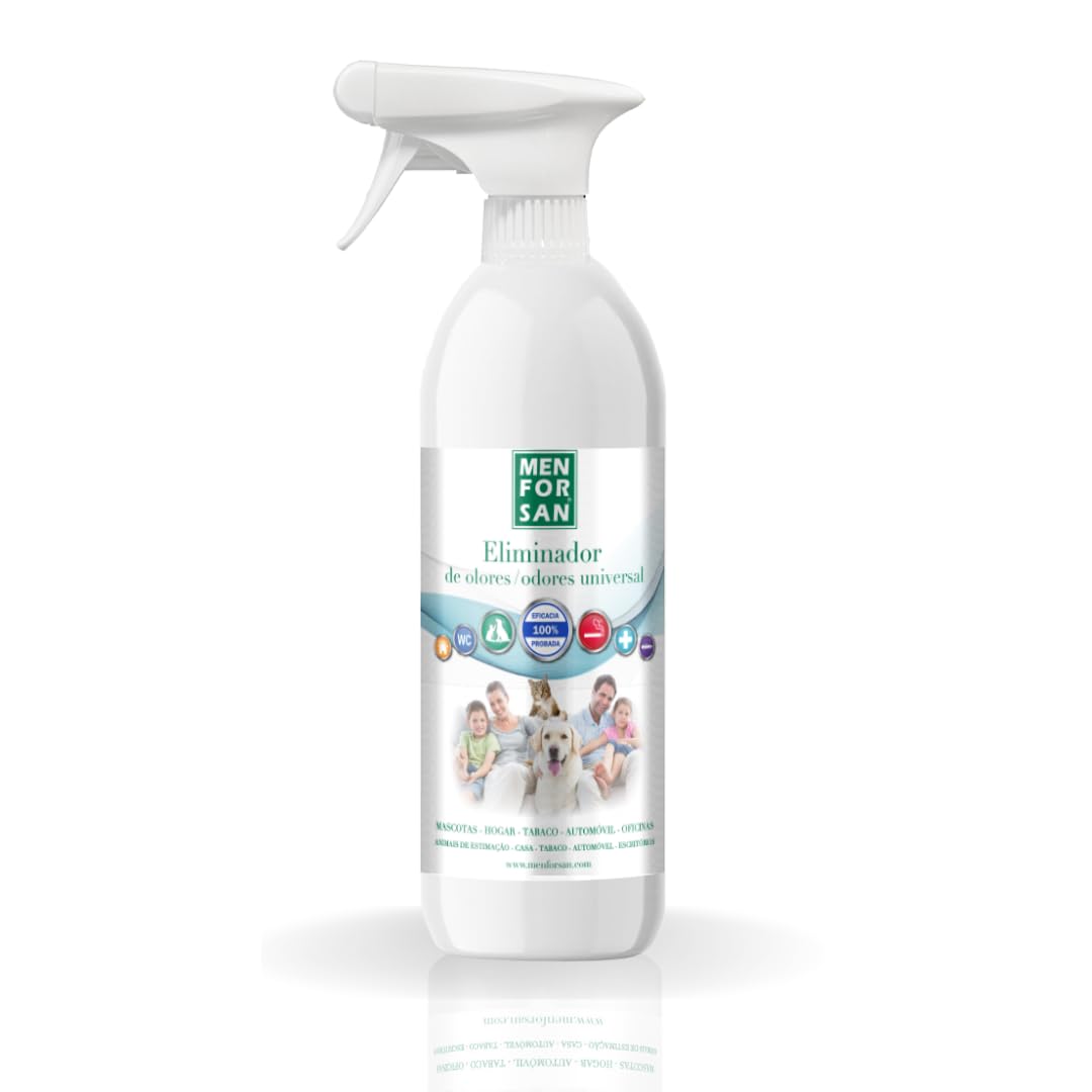 Menforsan Spray Eliminatore di Odori 750ml, Neutralizza Gli Odori della casa, Profumo di Talco
