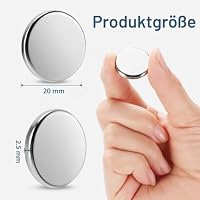 Yizhet Neodym Magnete, 20 Stück Round Magneten Etwa 7 kg Zugkraft, geeignet für Kunst, Handwerk, Hobby, Zuhause und Büro Magnete (20 x 2.5mm) – Ansicht 2
