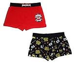 LEGO Ninjago Boxershorts Unterhosen 2er Pack Jungen (Farbmix 1, 116)