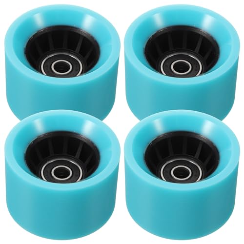 Baluue 4 Pcs Quad Roller Skate Wheels Skate Wheels Replacements for Double Row Skating Quad Skates and Skateboard Accessories