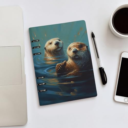 Cuaderno A5 plano de 6 anillas para escribir cómodamente sin cierres 5