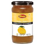 Shan Mango Chutney 14.1 oz (400g) - Tasty Accompaniment from Fresh Mango - Delicious and Zestful Dipping Sauce - Suitable for Vegetarians - Airtight Glass Jar