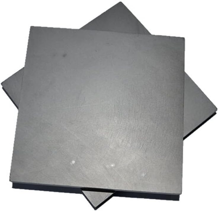 2PCS High Purity Graphite Plate, Pyrolytic Carbon Electrode Sheet for Mould DIY, 100x100mm (10cm x 10cm x 8mm), Graphite Panel for Crafting and Electrical Applications