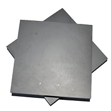 2PCS Graphite Plate Panel Sheet High Pure Carbon Graphite Electrode Plate Pyrolytic Graphite Carbon Sheet 100X100mm Mould DIY100 * 100 * 1mm