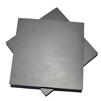 2PCS Carbon Graphite Electrode Plate - Pyrolytic Graphite Sheet 100x100mm for Electrolysis,High-Temperature Applications100 * 100 * 3mm